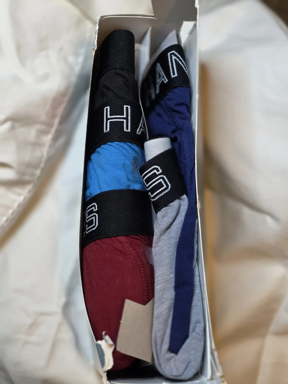 Hanes Men's Stretch Tagless Trunks - Gray, Teal, Maroon, Black